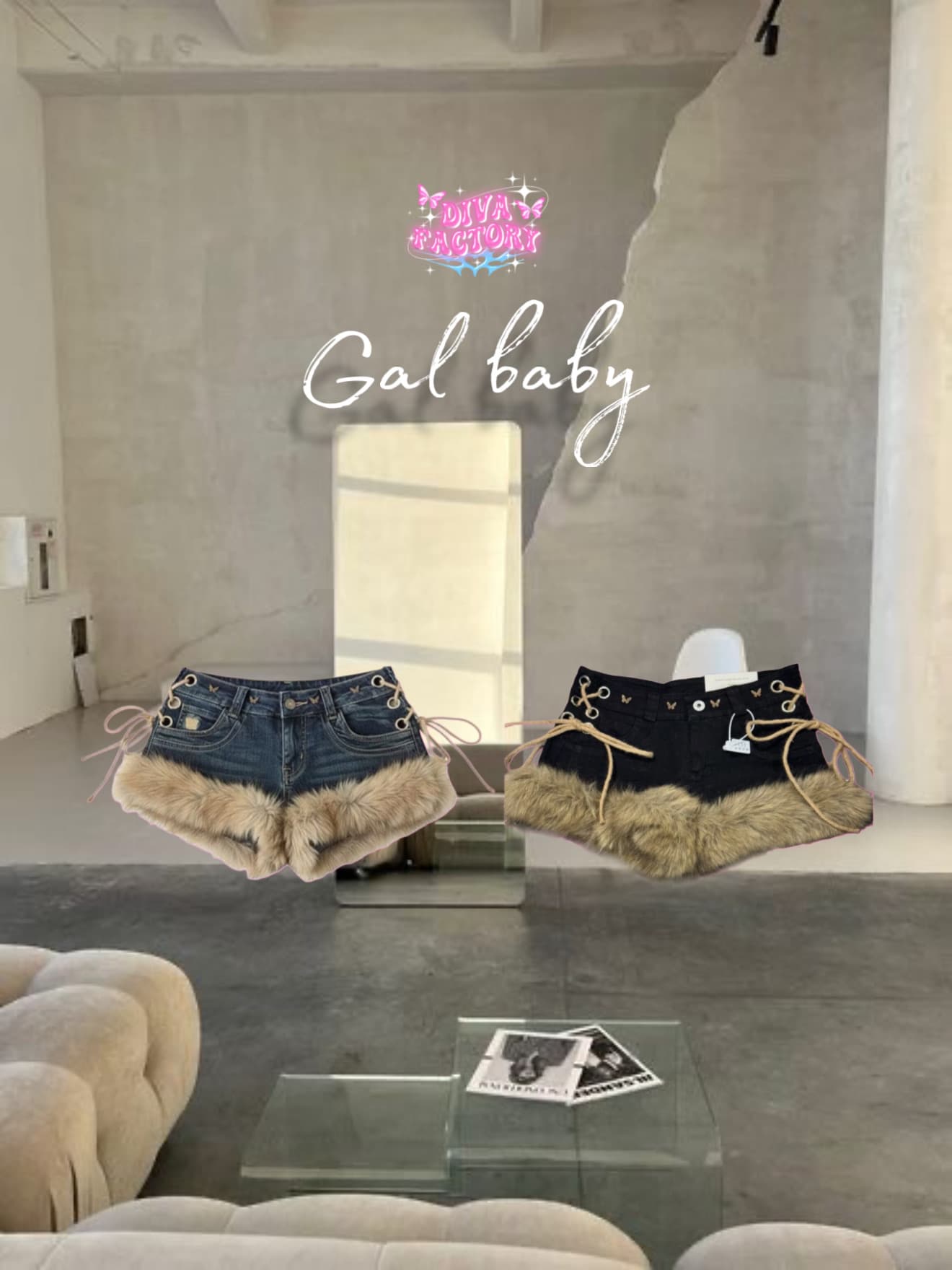 Gal baby denim short